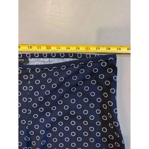 Talbots Women's Navy Polka Dot Pants Size 16 Casual & Stylish - Picture 8 of 10